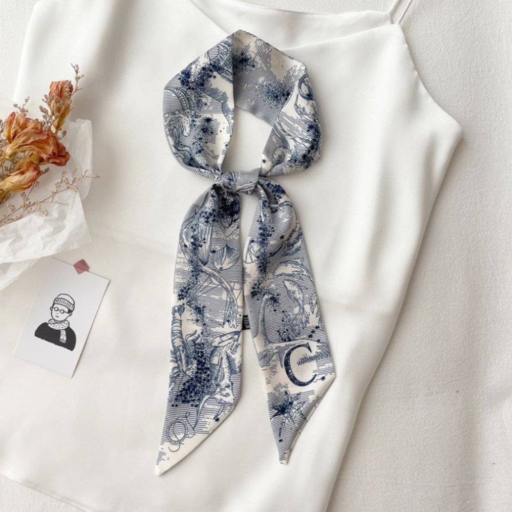 Initial C twilly scarf